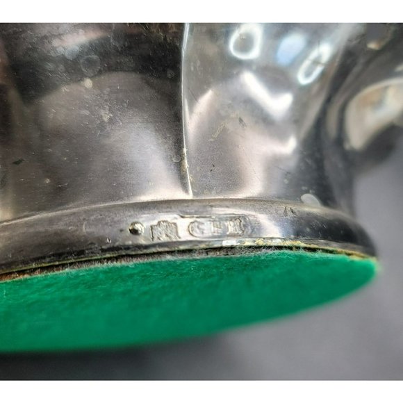 Pewter Silver Wine Champagne Bottle Coaster Moisture Collector Grape Motif CR22 - Picture 6 of 6